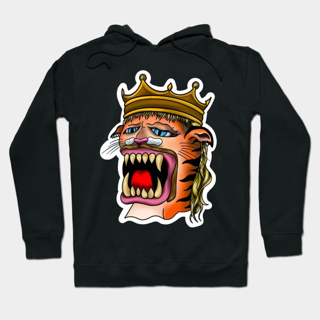 Sucky Panther Tiger King Hoodie by Lemon Disco Designs